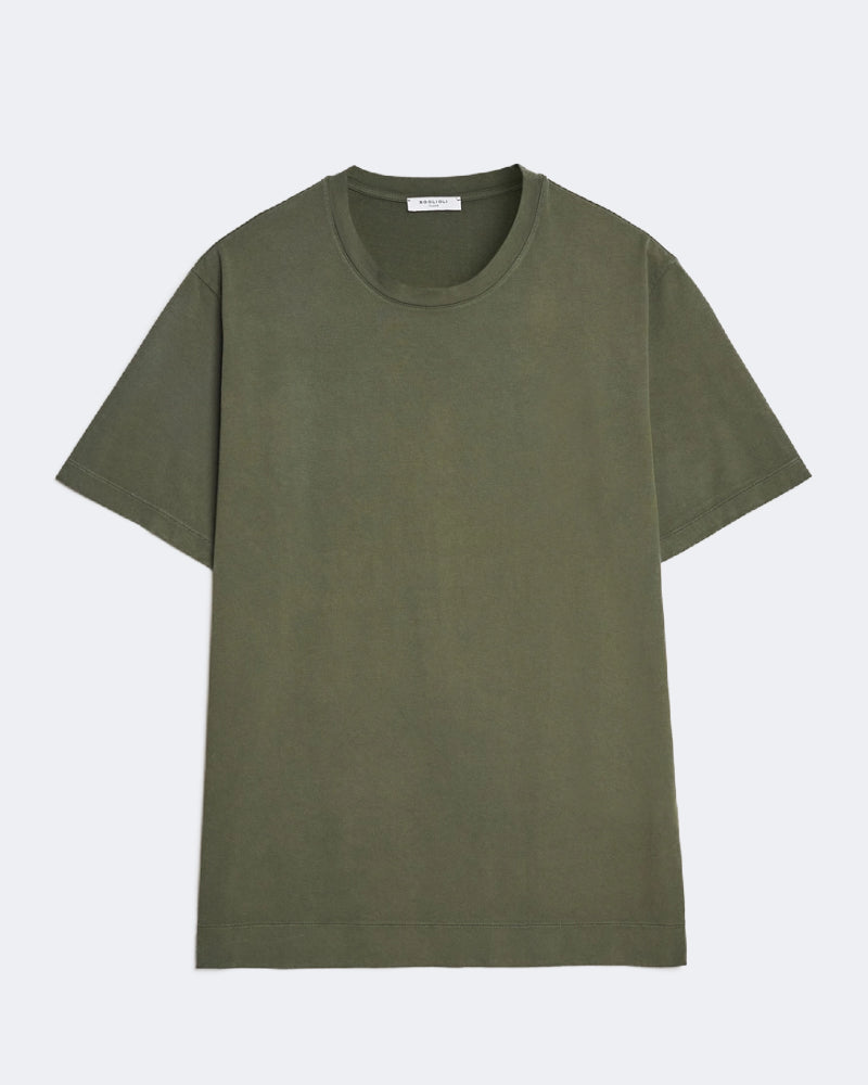Khaki Fine Cotton T Shirt