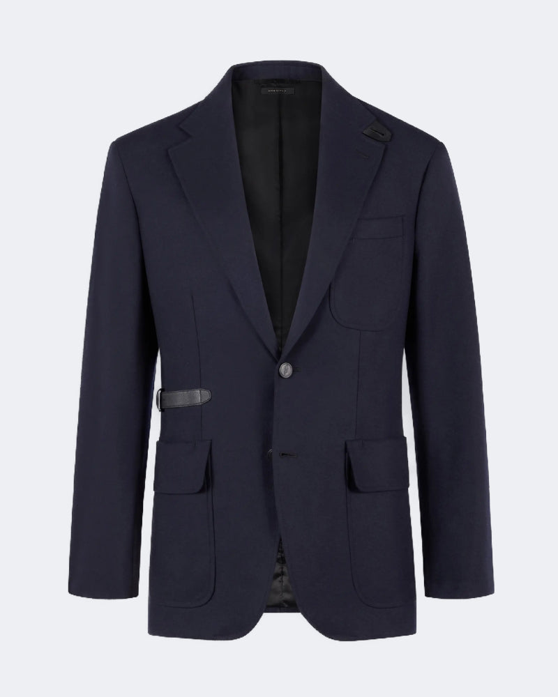 Midnight Blue Cashmere Travel Jacket