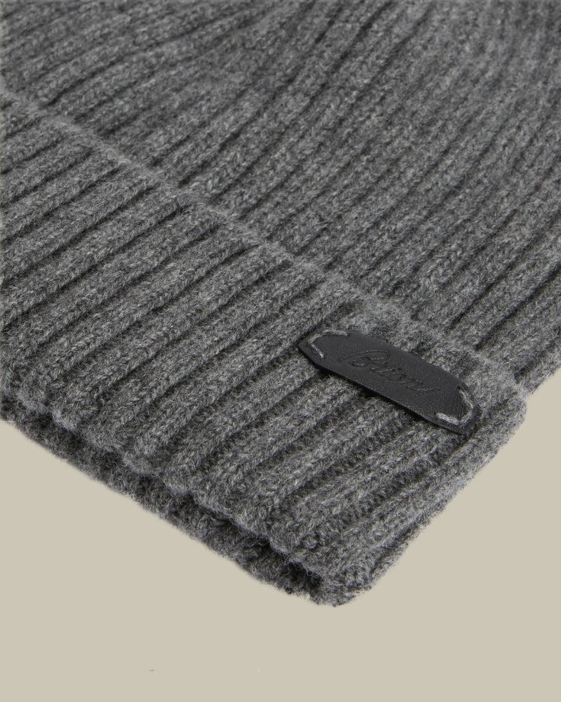 Dark Grey Cashmere Beanie