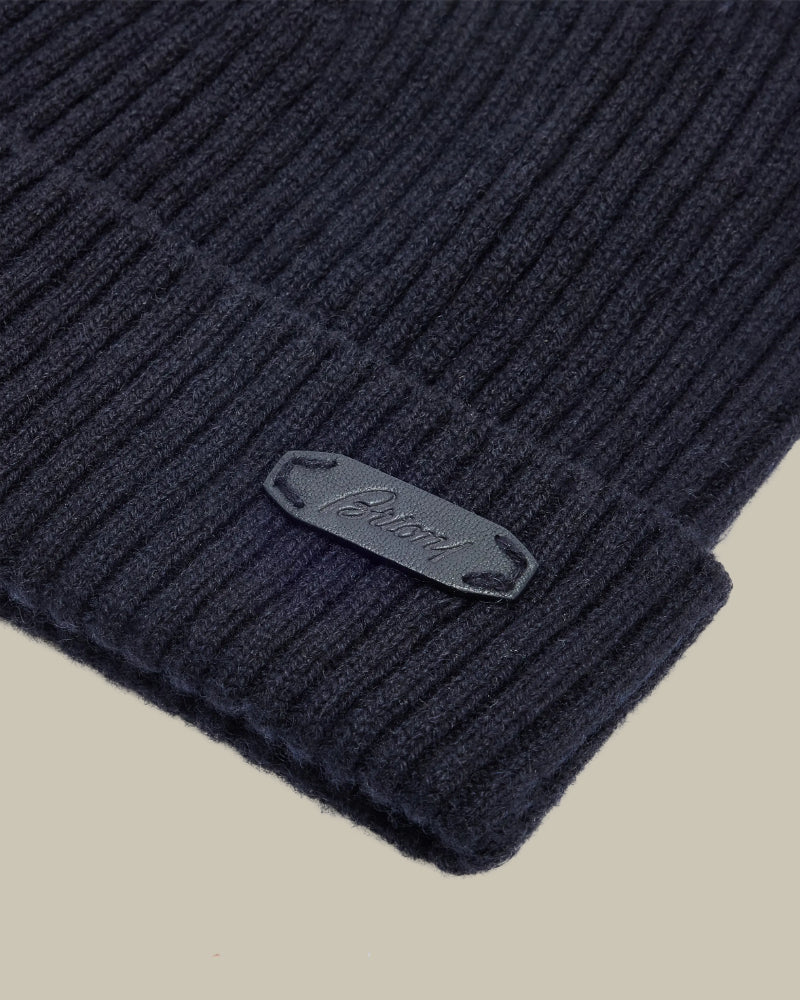 Midnight Blue Cashmere Beanie