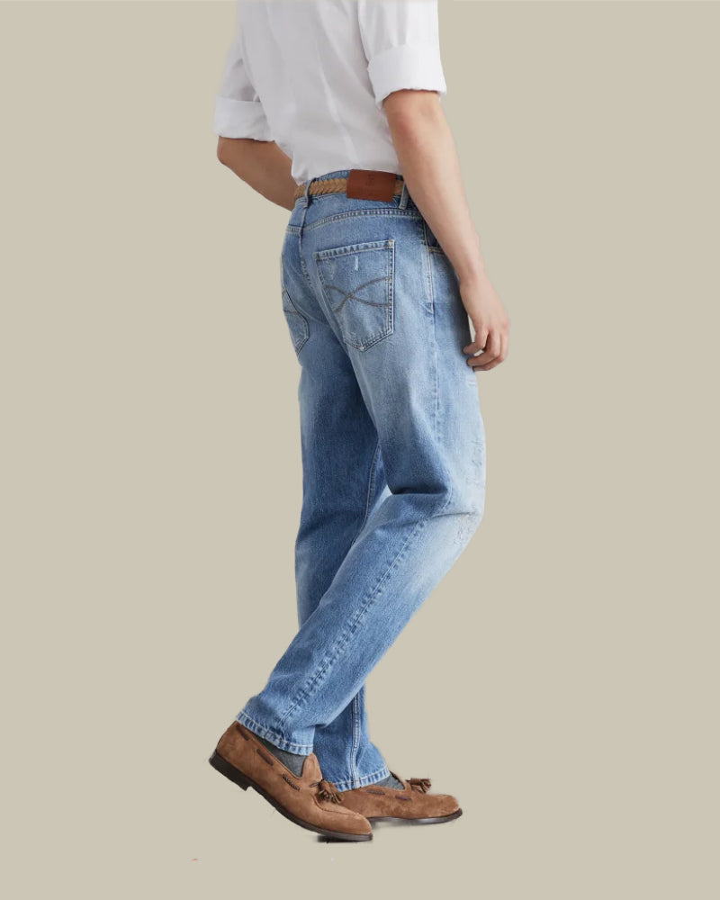 Light Wash Distressed Jean