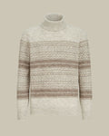 Alpaca, Cashmere & Wool Nordic Jacquard Turtleneck Sweater