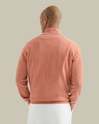 Apricot Half Zip Cashmere Sweater