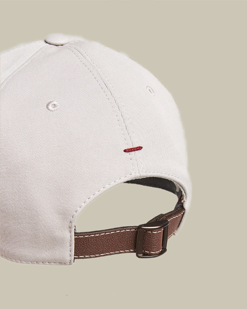 Light Grey Garment-Dyed Cotton Baseball Cap