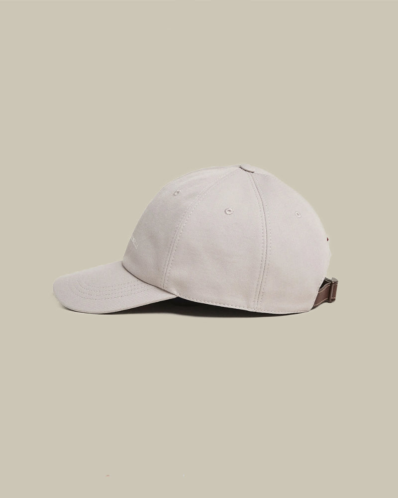 Light Grey Garment-Dyed Cotton Baseball Cap