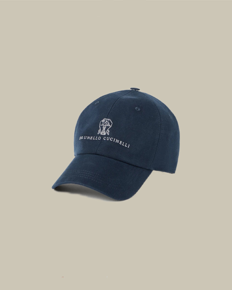 Navy Garment-Dyed Cotton Baseball Cap