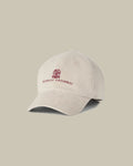 Ivory Cotton & Cashmere Corduroy Baseball Cap