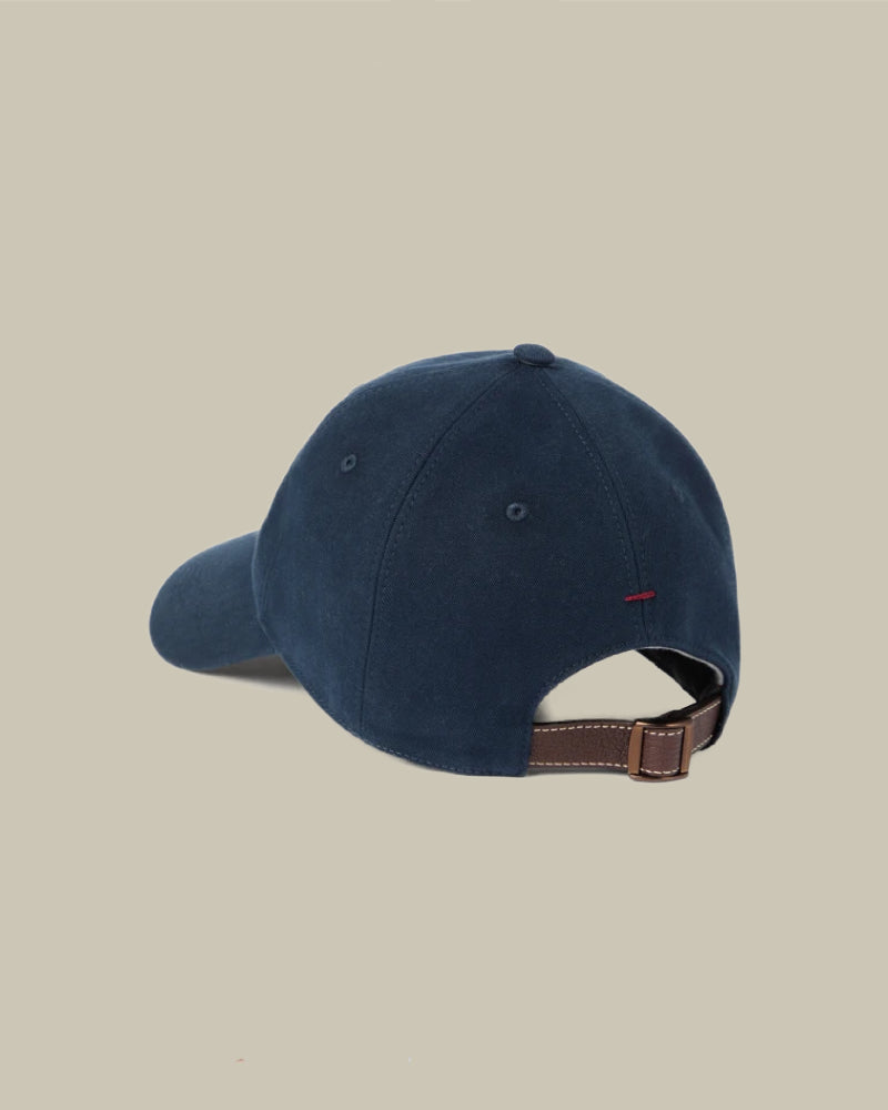 Navy Garment-Dyed Cotton Baseball Cap