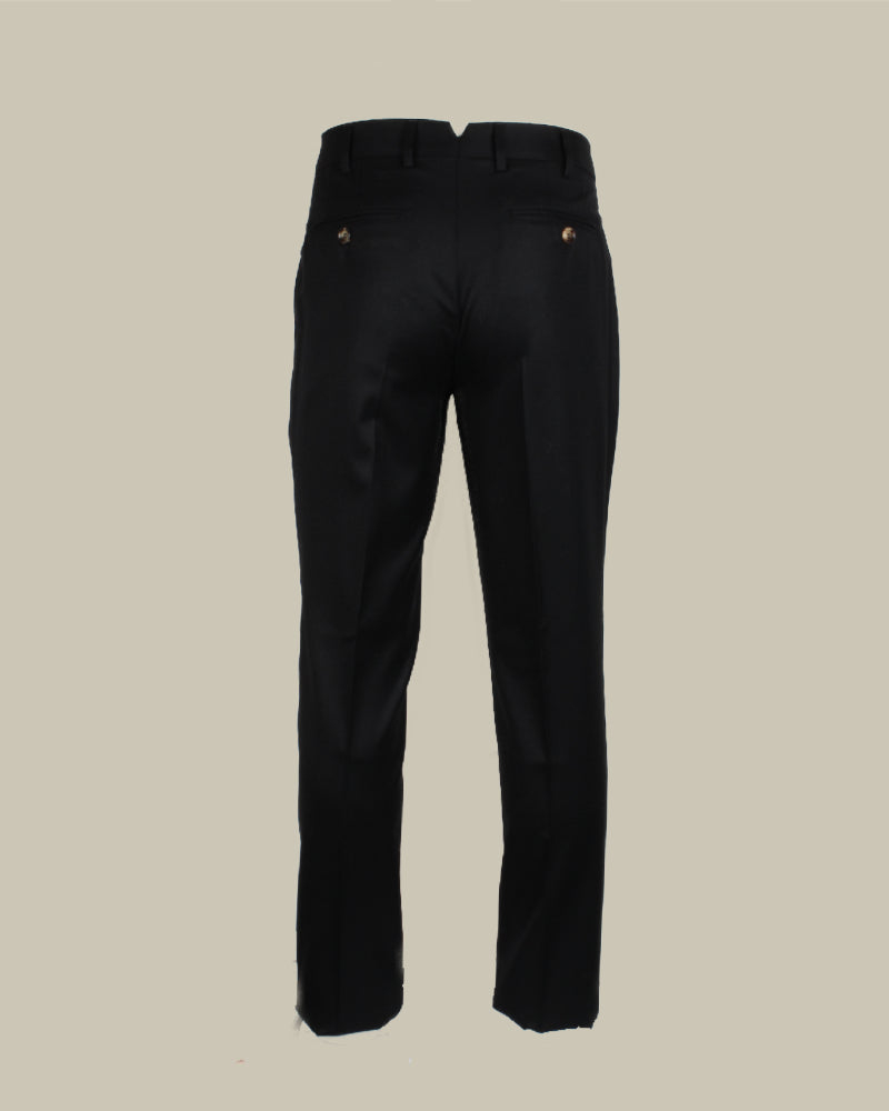 Black Virgin Wool Trouser