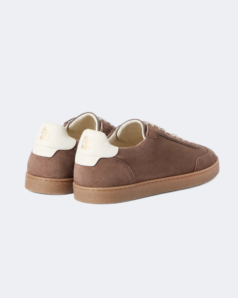 Brown Suede Gumsole Sneakers