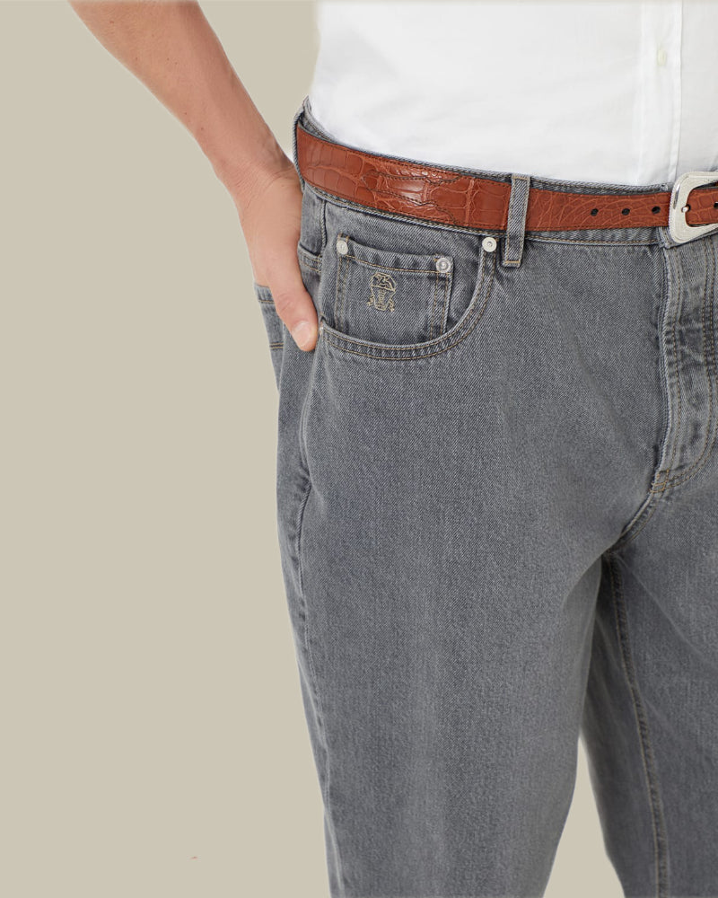 Mid Grey Selvedge Jean