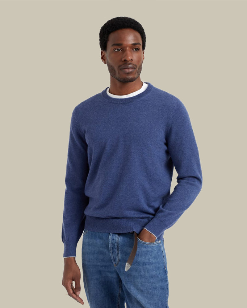 Indigo Cashmere Sweater