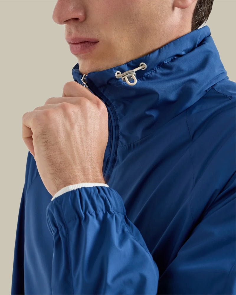 Royal Blue Technical Funnel Neck Blouson