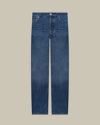 Lightweight Tapered Fit Blue Denim Jean