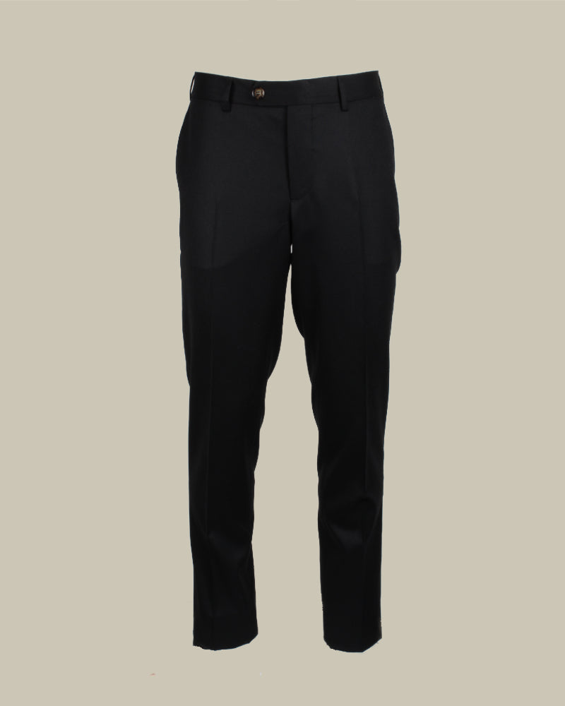 Black Virgin Wool Trouser