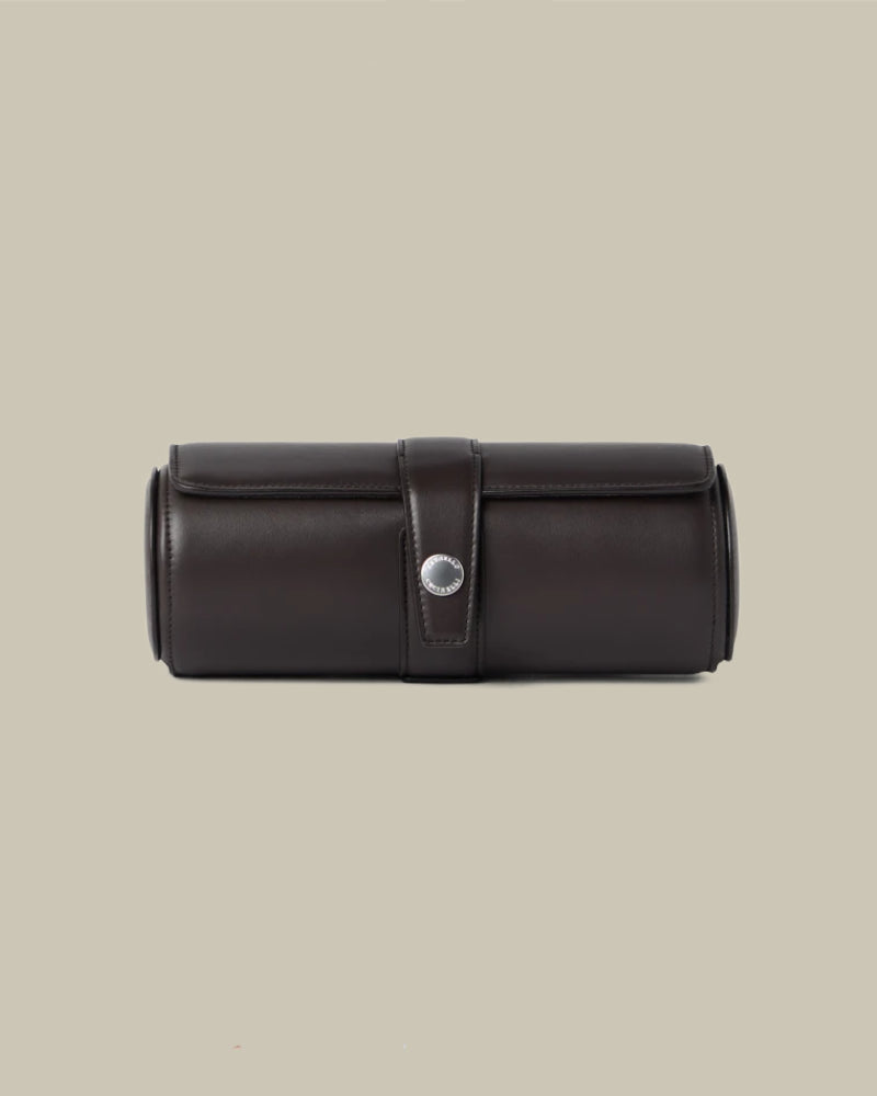 Brown Fine Grain Calfskin Watch Case