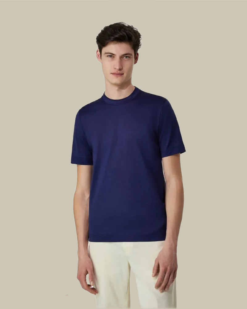 Navy Tonal Tipping T Shirt