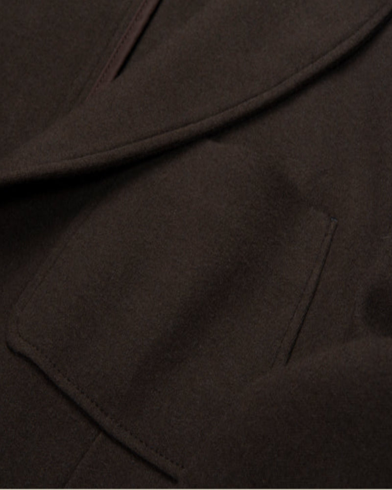 Brown Cashmere Blend Jersey Jacket