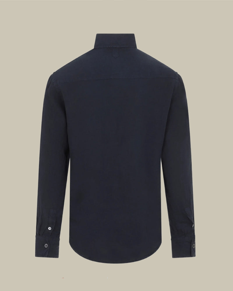Navy Linen Shirt