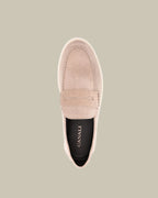 Brown Suede Penny Loafer