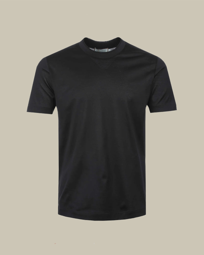 Black Tonal Tipping T Shirt