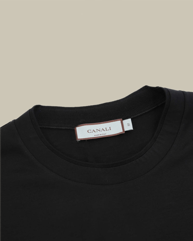 Black Tonal Tipping T Shirt