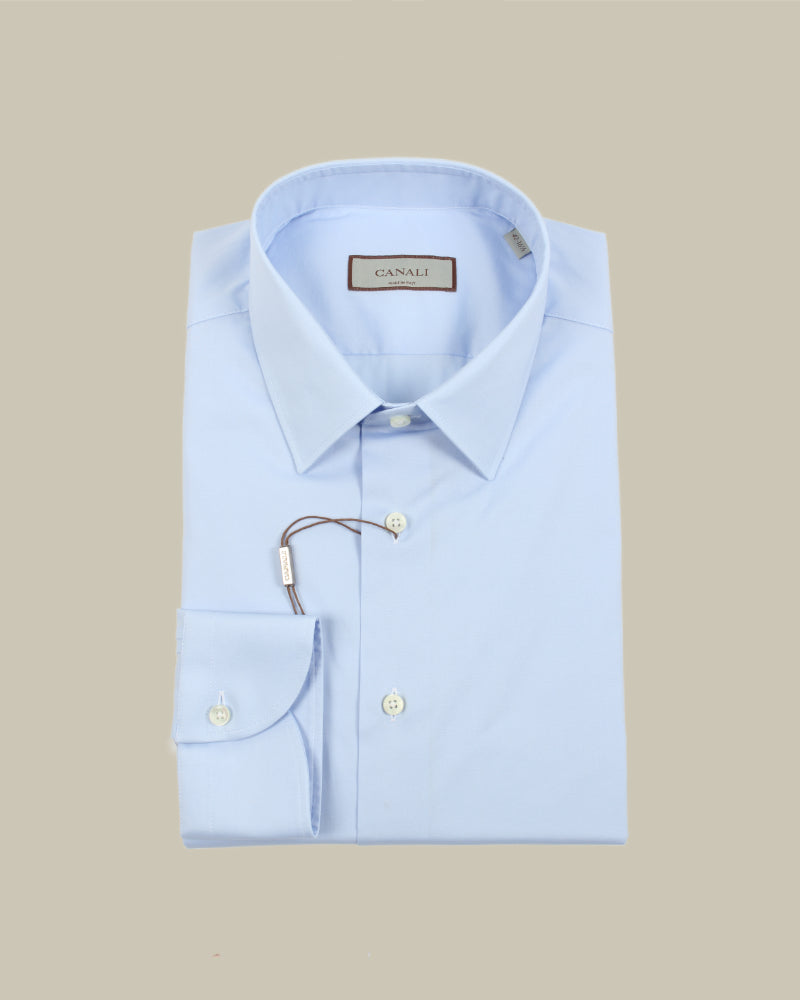 Sky Blue Poplin Formal Shirt