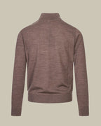 Brown Nuvola Extra Fine Merino Knitted Polo