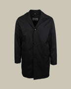 Black Raincoat With Detach Hood