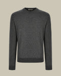 Nuvola Extra Fine Merino Grey Crew Neck