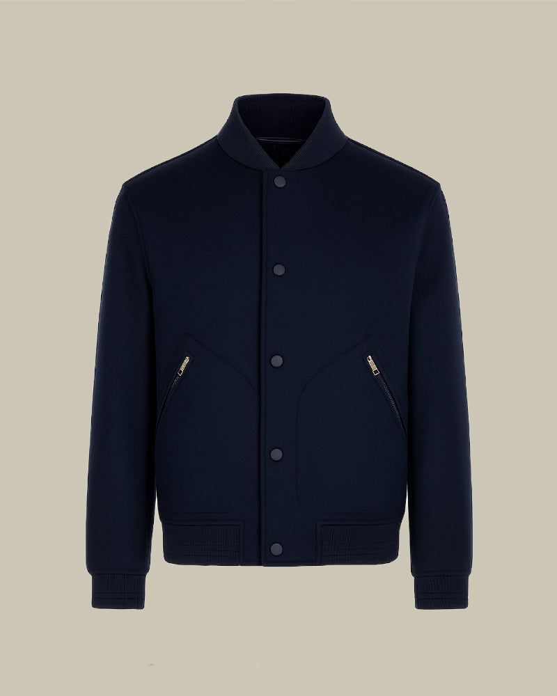 Double Bond Wool 2 In 1 Baseball Jacket