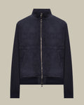 Lightly Padded Wool and Suede Hybrid Blouson