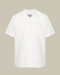 Camp Collar Short Sleeve Linen Shirt White