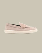 Brown Suede Penny Loafer