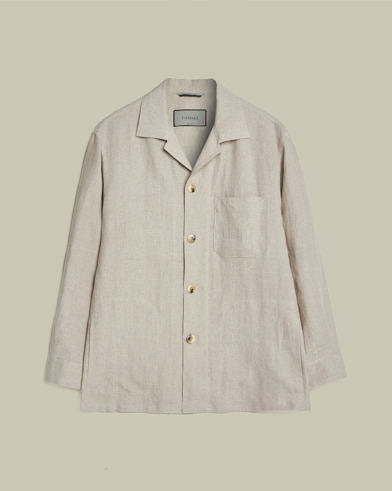 Beige Linen Shirt