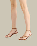 Chic Julia Kitten Sandal Havana