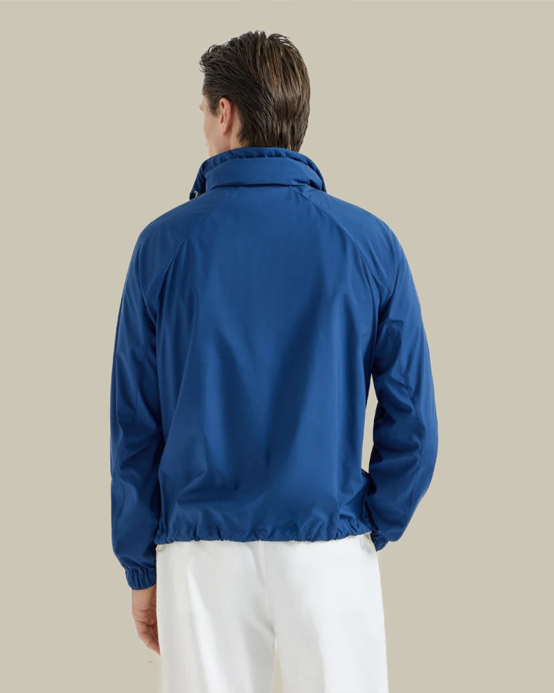 Royal Blue Technical Funnel Neck Blouson