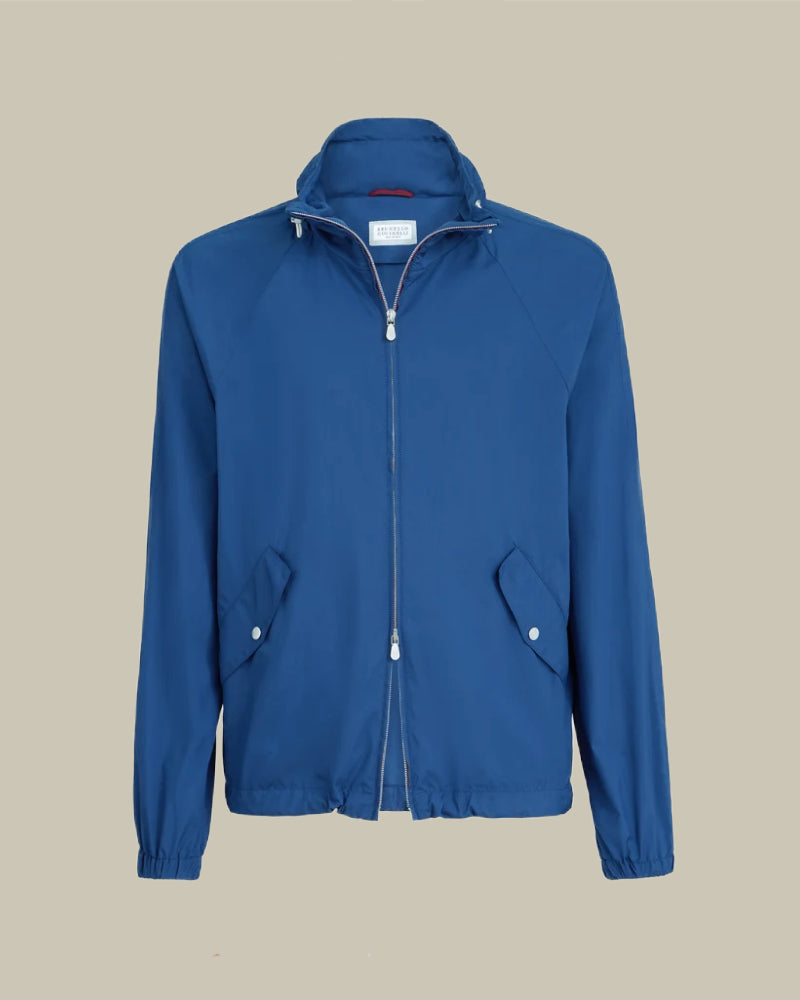 Royal Blue Technical Funnel Neck Blouson
