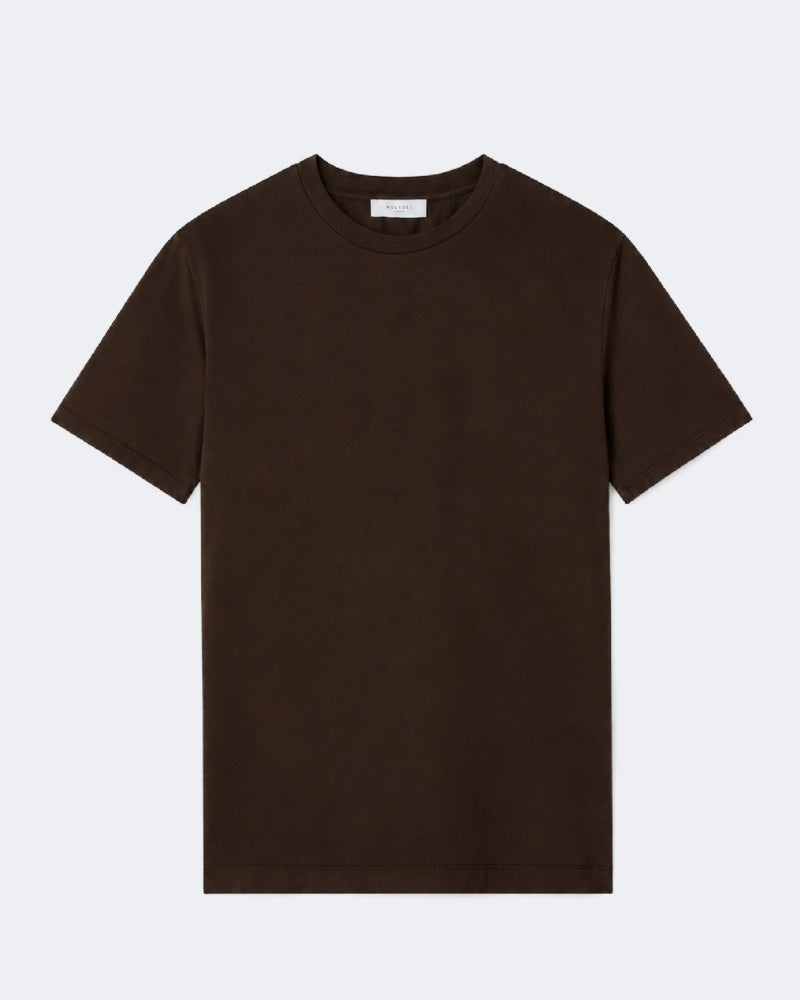 Brown Fine Cotton T Shirt
