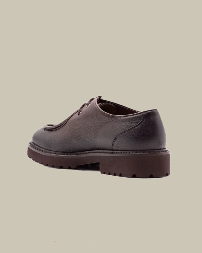 Brown Full Grain Leather Derby Shoe