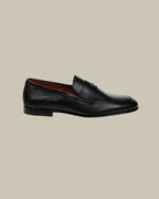 Black Calfskin Leather Loafer