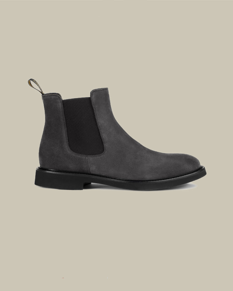 Charcoal Grey Suede Chelsea Boot