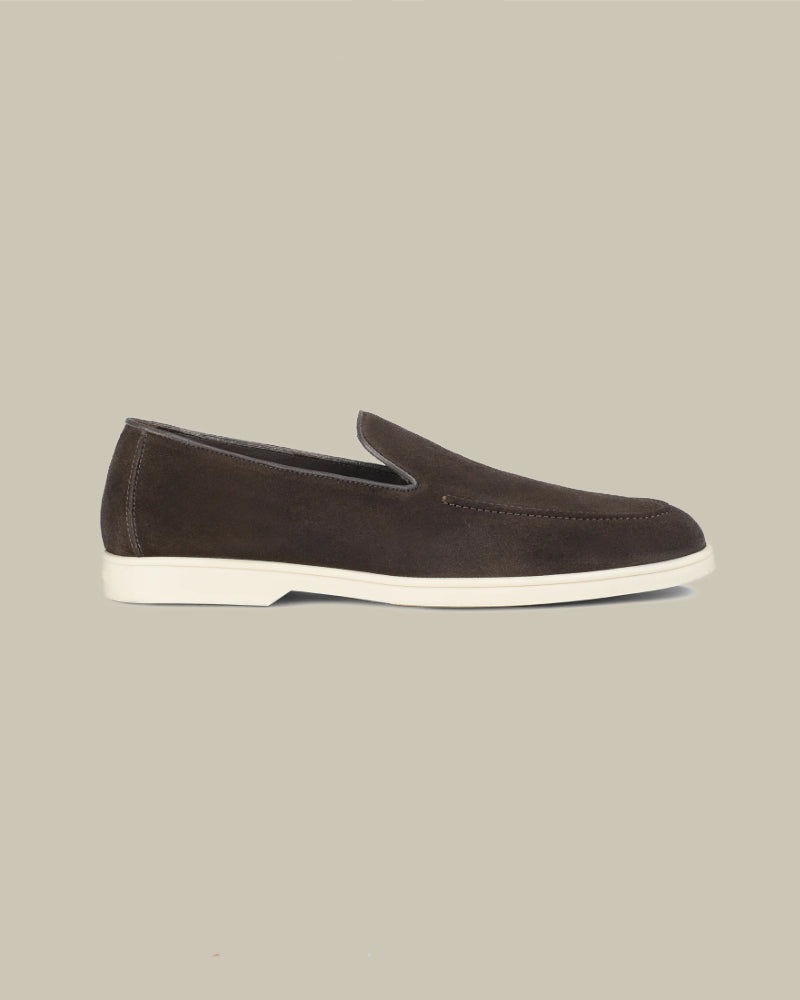 Earth Brown Suede City Loafer