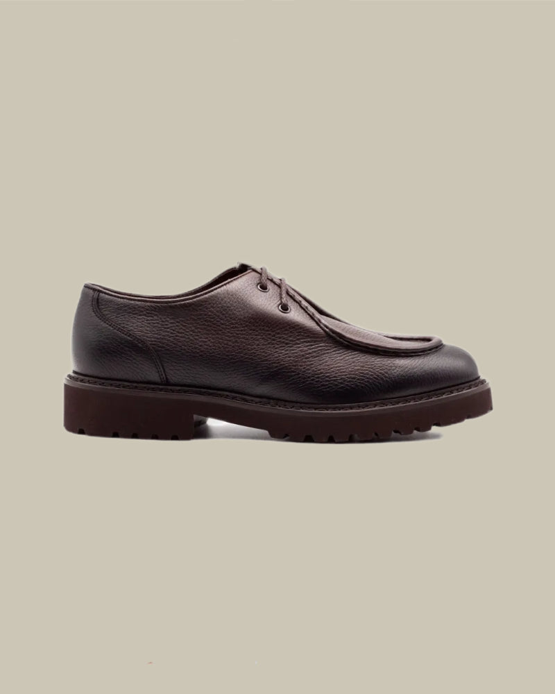 Brown Full Grain Leather Derby Shoe