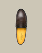 Brown Calf Skin Cupsole Penny Sneaker