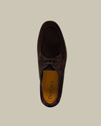 Brown Suede Lace Up Loafer