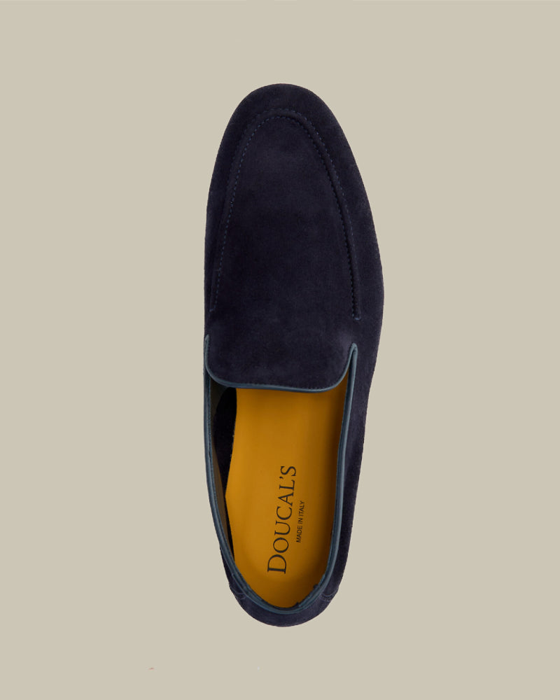 Navy Suede City Loafer