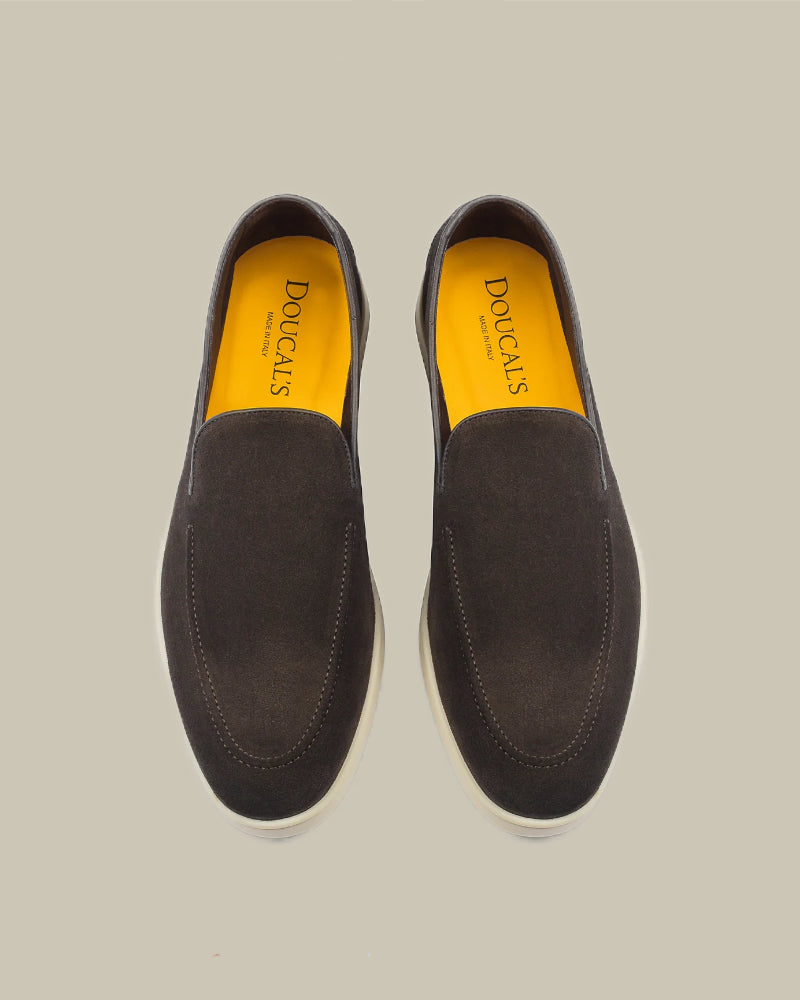 Earth Brown Suede City Loafer