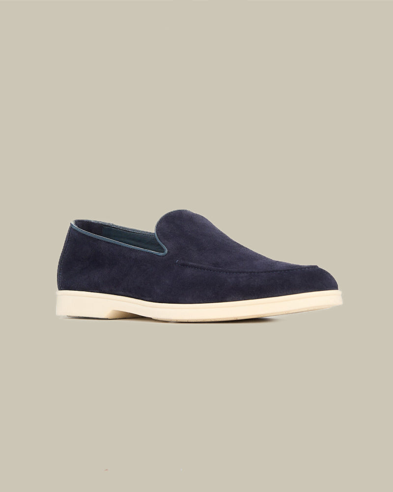 Navy Suede City Loafer