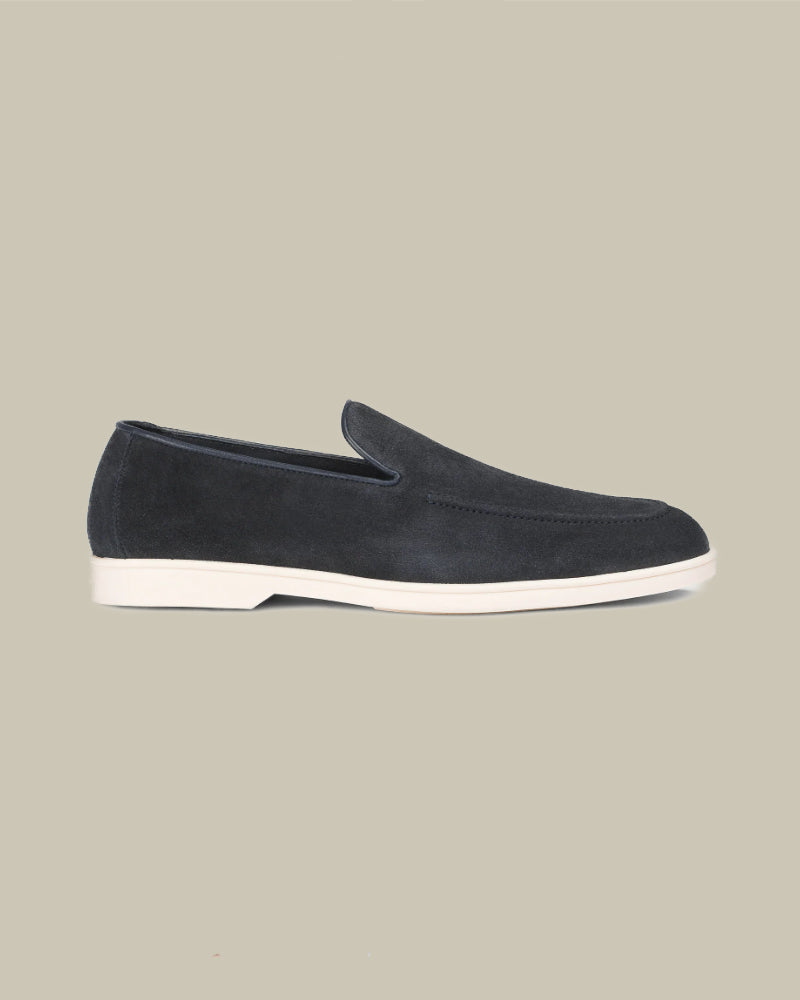Mid Blue Suede City Loafer